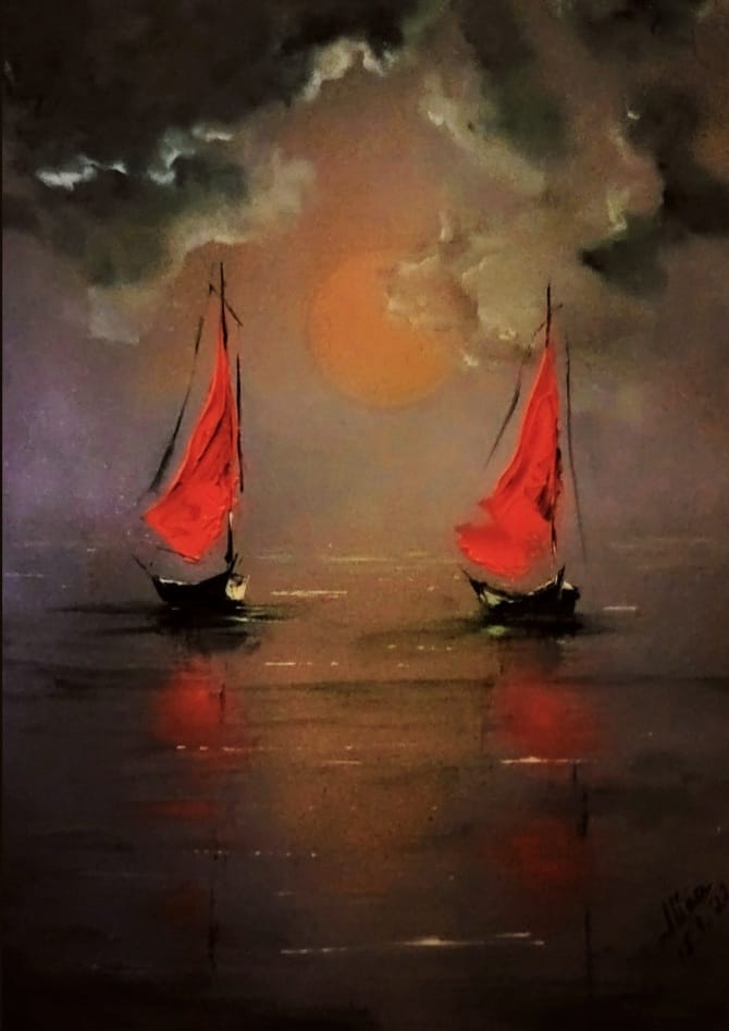 ArteDiAlina.com painting: Parallel Lives